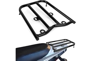 Hawk 250 Rear Rack - PSLER Motorcycle Luggage Rear Rack Storage Rack Bracket Parts for Hawk250/ Hawk 250 DLX,Black