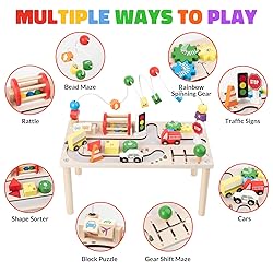 Activity Table for 1+ Year Old, Montessori Wooden