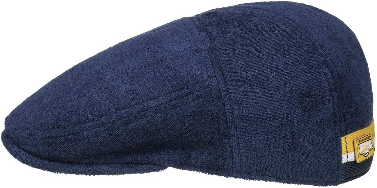 Stetson Gridiron Cotton Flat Cap Men Ivy hat with Peak, Lining Spring