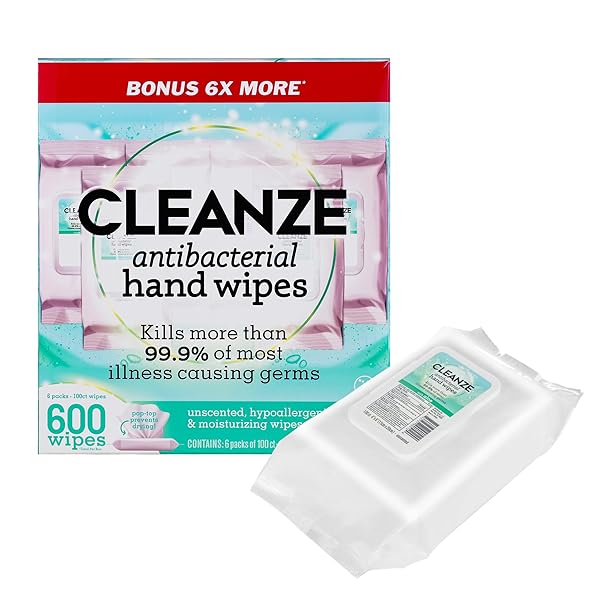CLEANZE ANTIBACTERIAL HAND SANITIZING WIPES | HAND WIPE...