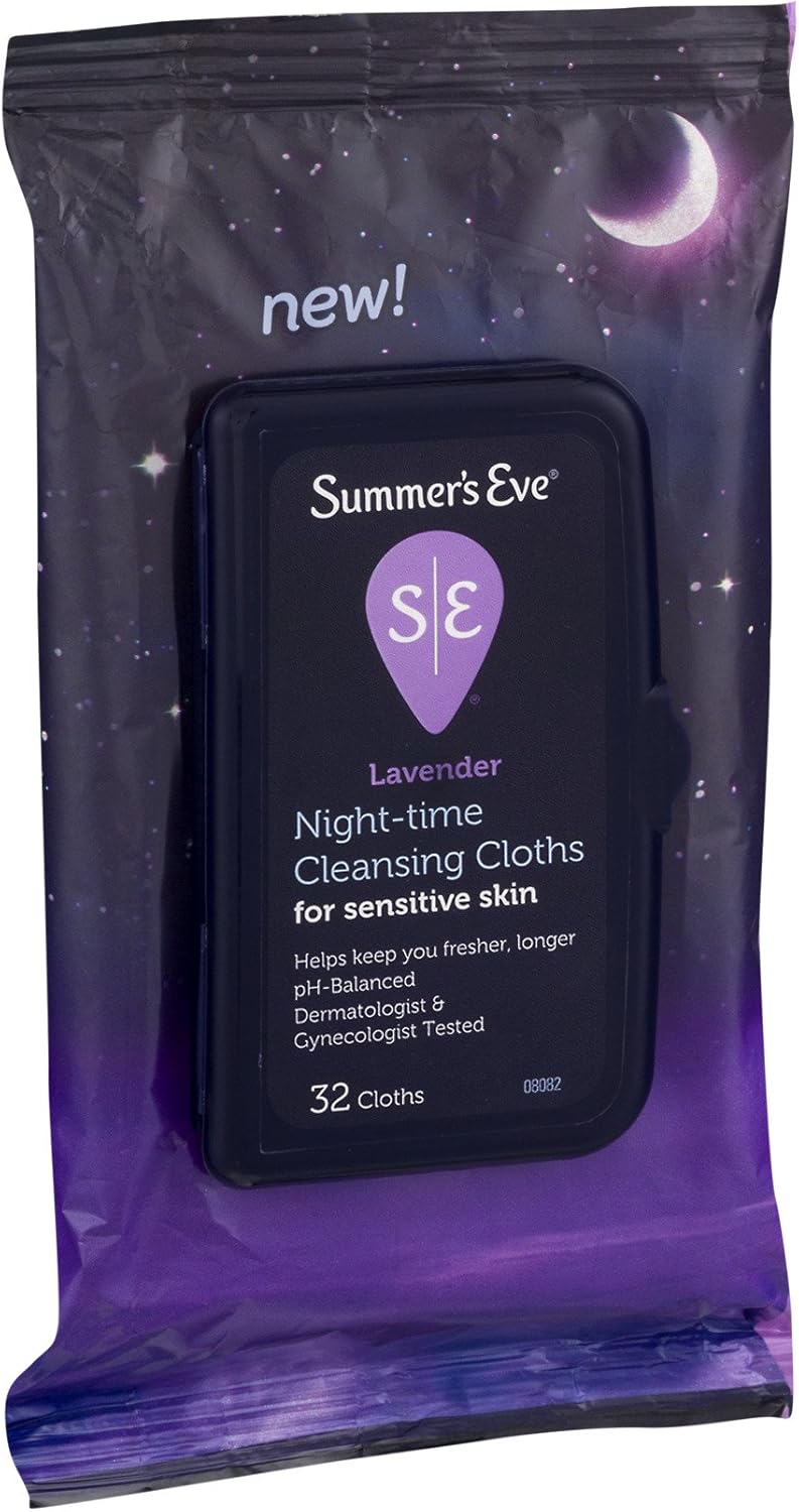 Summer's Eve Cleansing Cloths | Lavender | 32 Count | Pack of 1 | pH-Balanced | Dermatologist & Gynecologist Tested: Health & Personal Care