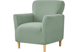 HAOYONG Banquet Armchair Slipcover Stretch Jacquard Chair Covers 1-Piece Armchair Sofa Covers Soft Arm Chair Cover Removable Washable Single Couch Covers Furniture Protector for Living Room