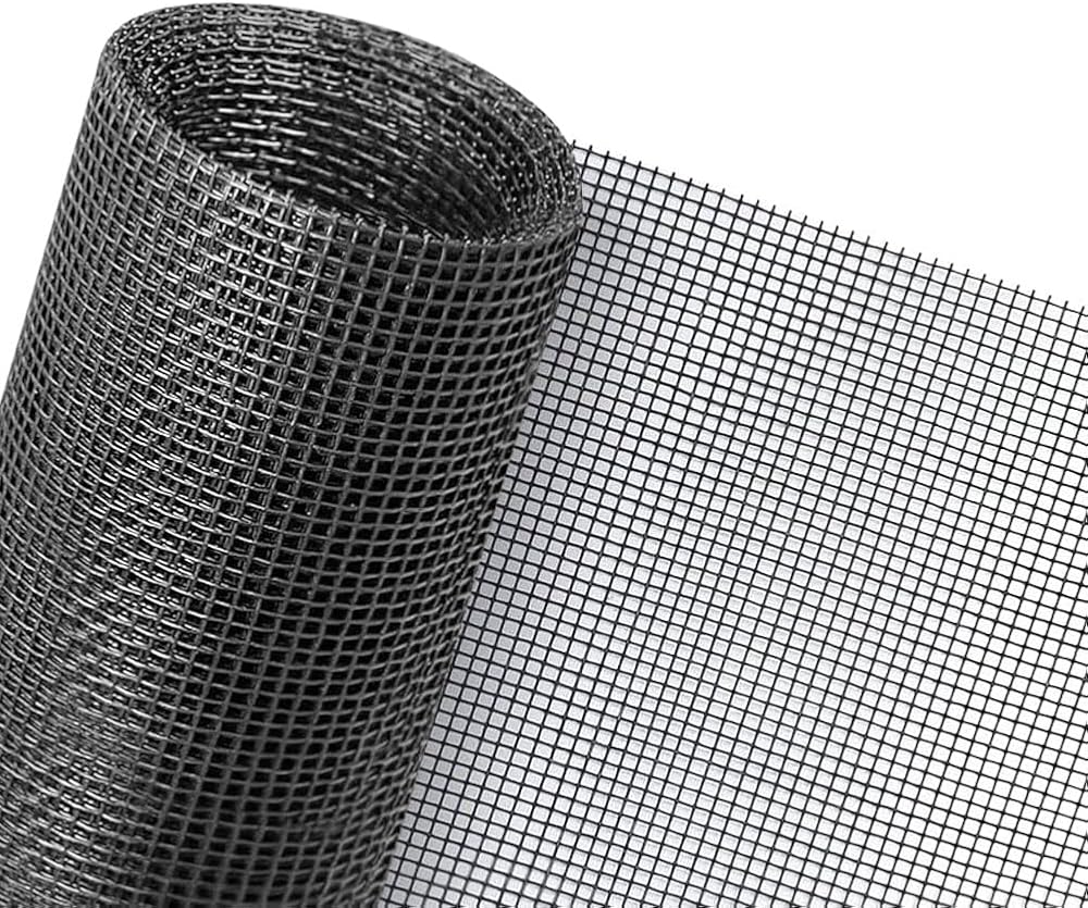 Flintronic Fly Screens for Windows 120x250cm Fiberglass Insect Mesh Black