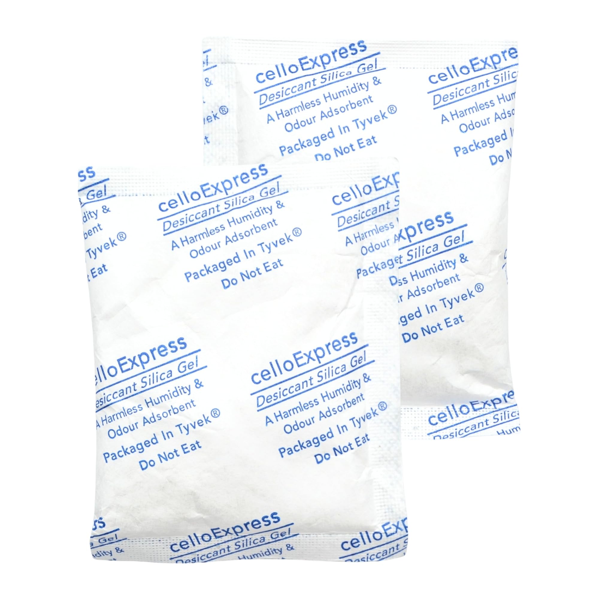 celloexpress Silica Gel Pouches - 25g Silica Gel in Tyvek Paper Sachets - Pack of 10 - Total Gel Weight 250g (25g, 10)