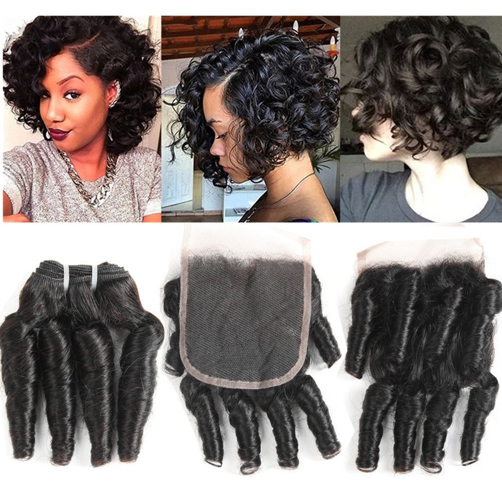 Amazon Com Molefi Brazilian Funmi Hair Curly Weave 3 Bundles