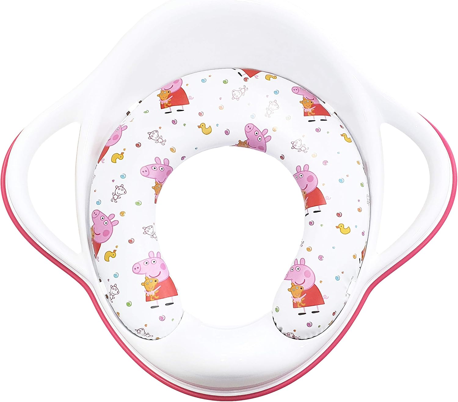 Peppa Pig Soft Padded Toilet Seat, White/Pink Portable Potty Detachable Cushion - Image 4