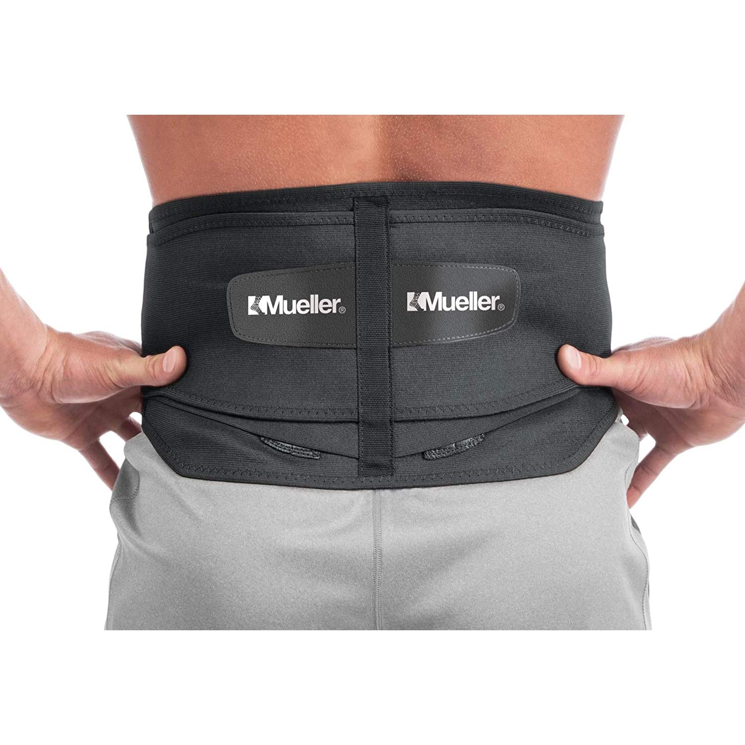 MUELLER Sports Medicine Posture Corrector for Women and Men, Adjustable Back Support for Scoliosis, Kyphosis & Text Neck, One Size, Black