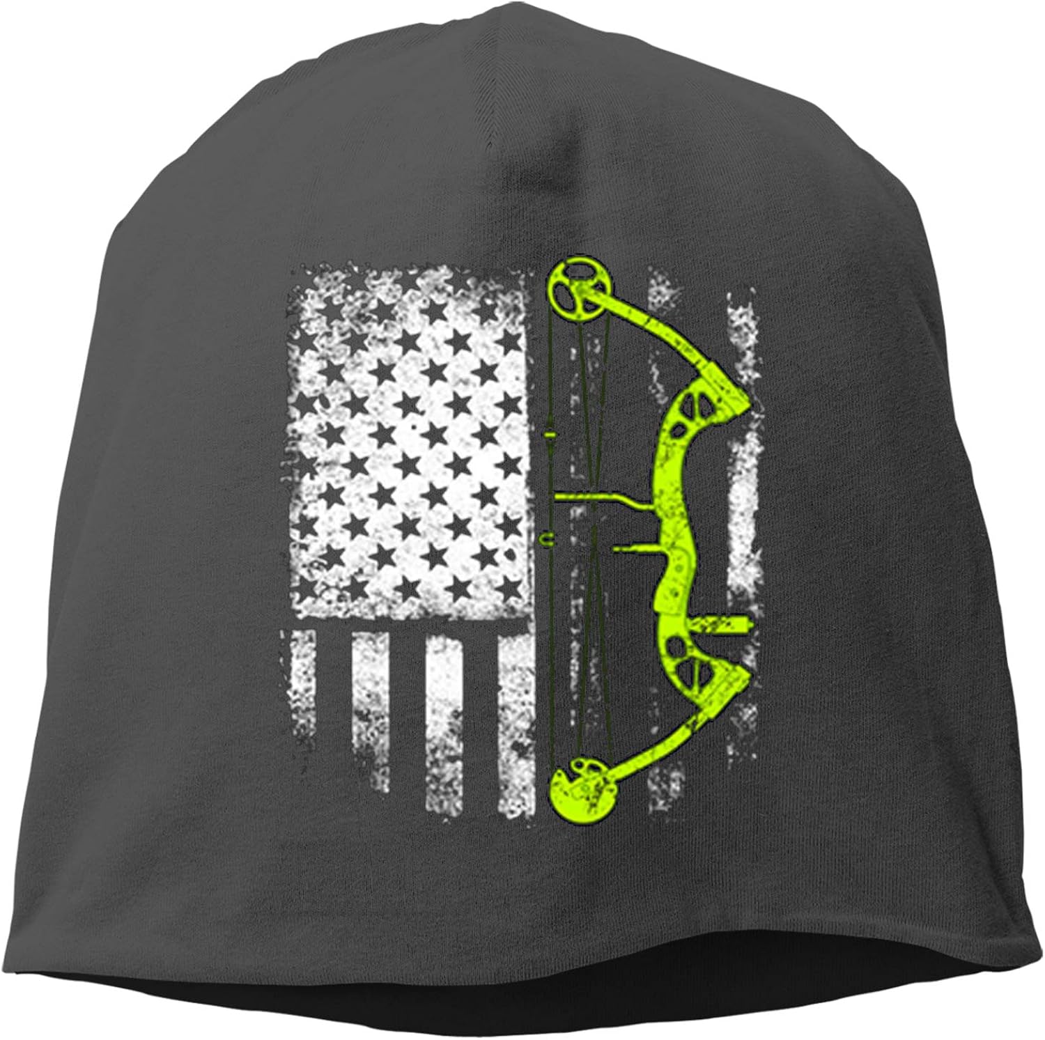 Archery Compound Bow USA Flag Unisex Adult Adult Men's Knit