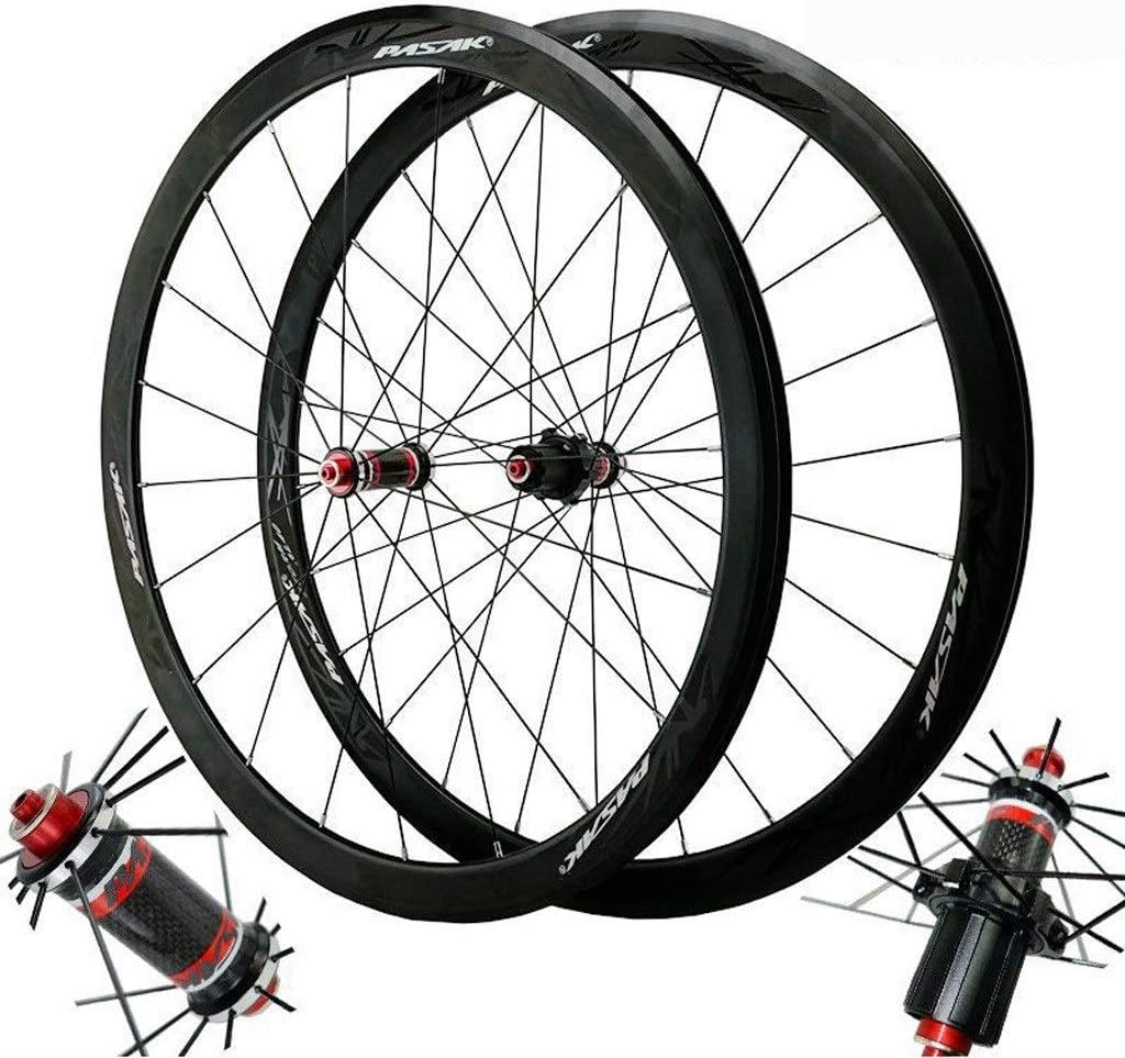 KZEE 700C Carbon Fiber Bicycle Wheelset, VBrake Road Racing Bike 40MM Cycling
