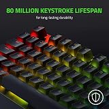 Razer BlackWidow V3 Tenkeyless Yellow Switch Compact Mechanical Keyboard US view 8