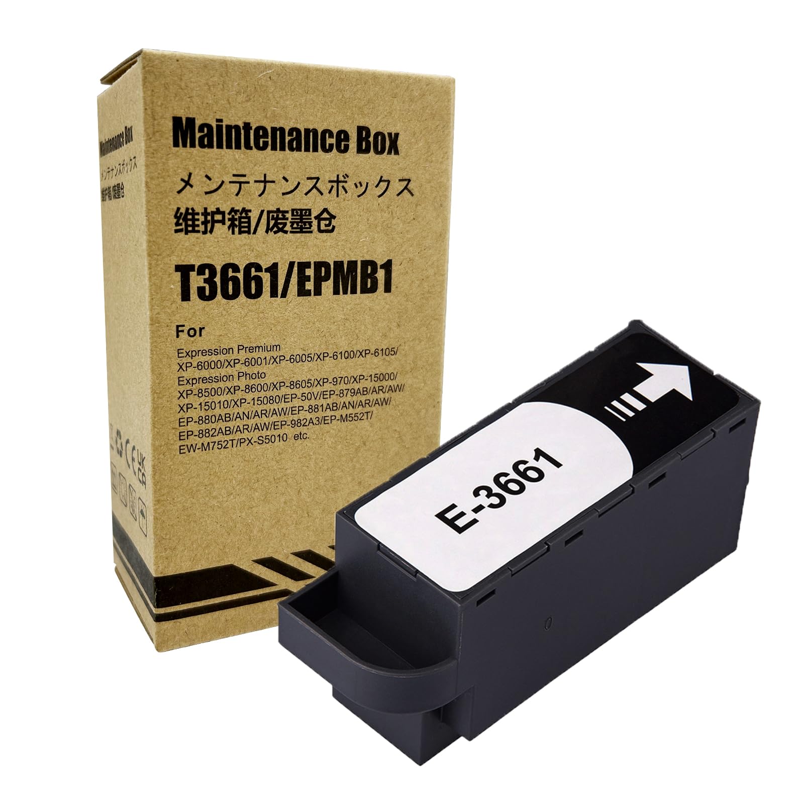 COCADEEX Ink Maintenance Box Replacement for T3661 or C13T366100,Work with XP-8500 XP-8505 XP-8600 XP‑8605 XP-15000 XP-6000 XP-6001 XP-6005 XP-6100 XP-6105 XP-970 Printer