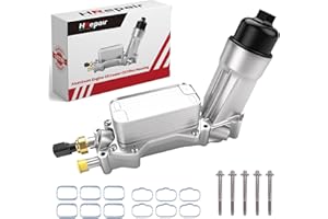 HRepair Aluminum 3.6 Oil Cooler fits for 2021-2024 Dodge Challenger Charger Journey & Jeep Cherokee Wrangler & Ram ProMaster 1500 & Chrysler 200 300 Town & Country Pacifica 3.6L V6.etc