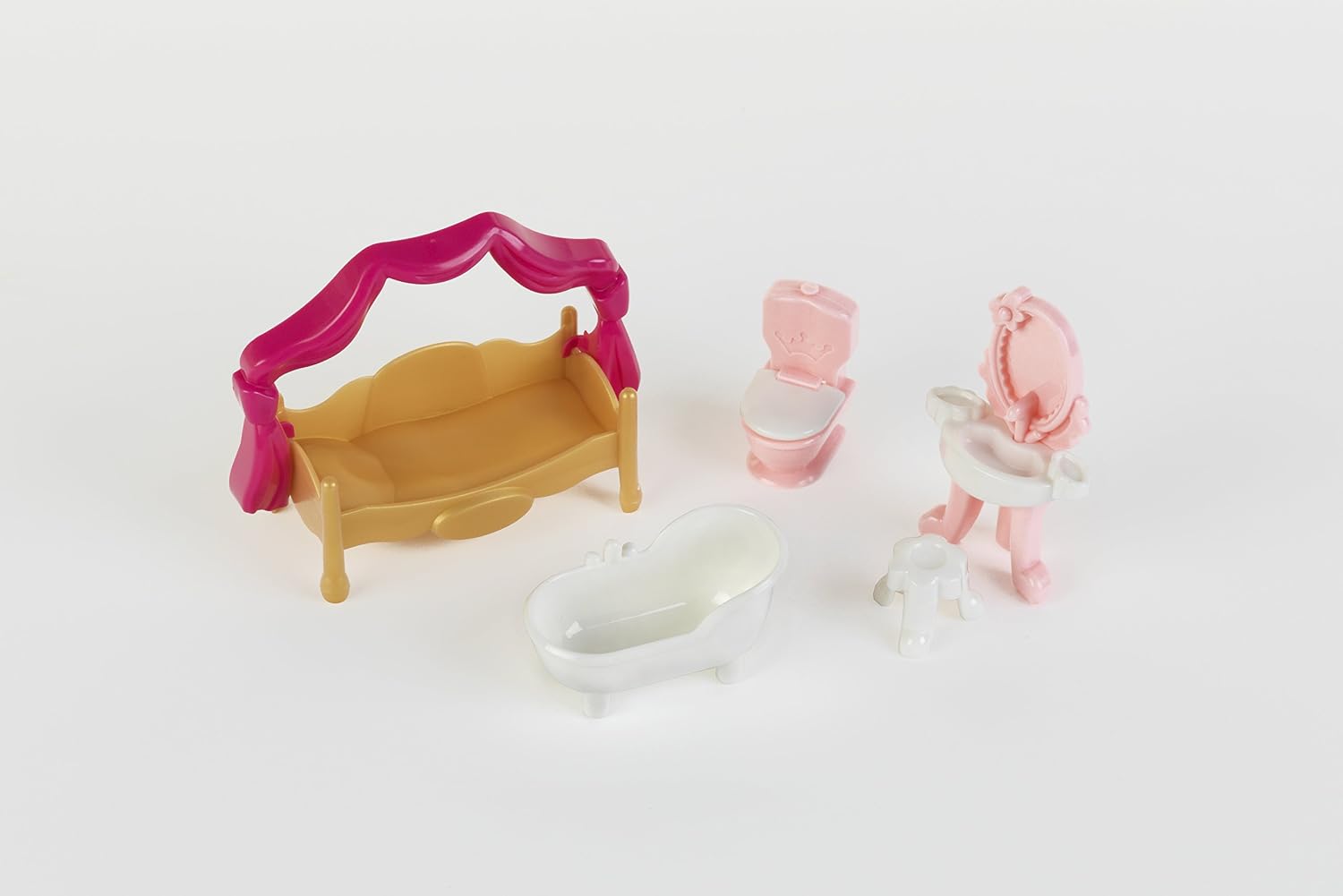 Theo Klein 5108 "Princess Coralie" Bathroom Set including Four-Poster Bed (5-Piece) - Image 3