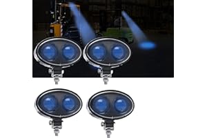 ONERAY 4PACK Forklift Safety Light 8w Blue Spot Lights for Warehouse Warning Spot Light DC10-100V 250LM 5.5inch