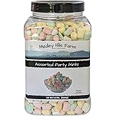 Assorted Party Mints By Medley Hills Farm in Reusable Container 1.5 lbs. - Great wedding mints for guests, baby shower or birthday party - Product of USA
