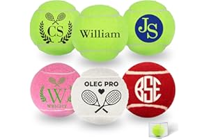 UIDMEN Personalized Tennis Ball, Gifts for Tennis Lovers, Custom Name Tennis Ball, Pet Playing Balls, Training & Practice Bal