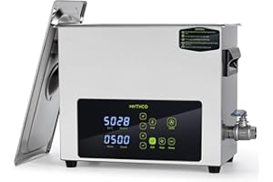 MNTNCO Ultrasonic Cleaner, One-Touch Cleaning,Heating, Deep Mode, ECO Energy-Saving Ultrasonic Cleaning Machine Excellent for Labs,Carburetor,Jewelry,Dentures,Automotive & Industrial Parts. (6L)