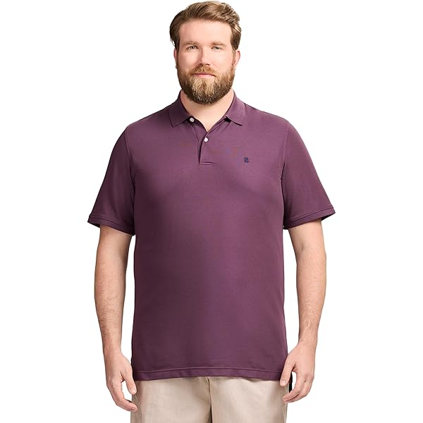 Clothe Co. Mens Short Sleeve Jersey Knit Polo Shirt, Aquatic