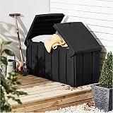 STAR SUPPLIES 322 Litre Outdoor Garden Storage Box Butterfly Lid view 4