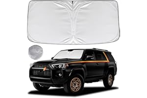 KAYZT Windshield Sun Shade for Toyota 4Runner 2010-2024 4-Runner Foldable Sunshade SUV Front Window Custom Fit Accessories