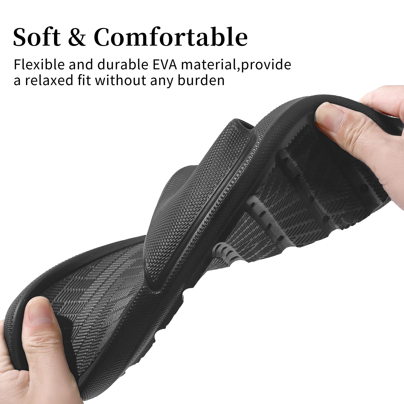 Shower Shoes for Men Women with Arch Support Non Slip Quick Drying Slides College Dorm Bathroom Sandals Pool Slides Lightweight Beach Sandals