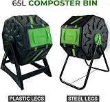 Crystals 65L Garden Compost Bin Rotating Tumbling Barrel with Holes view 7