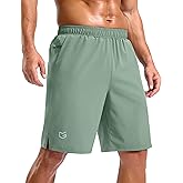 G Gradual Men's Workout Gym Shorts with 2 Zipper Pockets 7"/ 5"/ 9" Quick Dry Athletic Running Basketball Shorts for Men