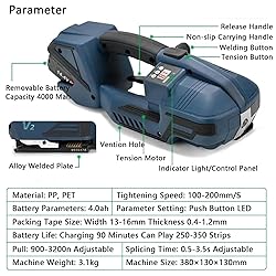 AUTUMFLATGAO Electric Strapping Machine with LCD