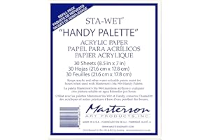 Masterson Sta-Wet Handy Palette Acrylic Paper Refill 30 Sheets