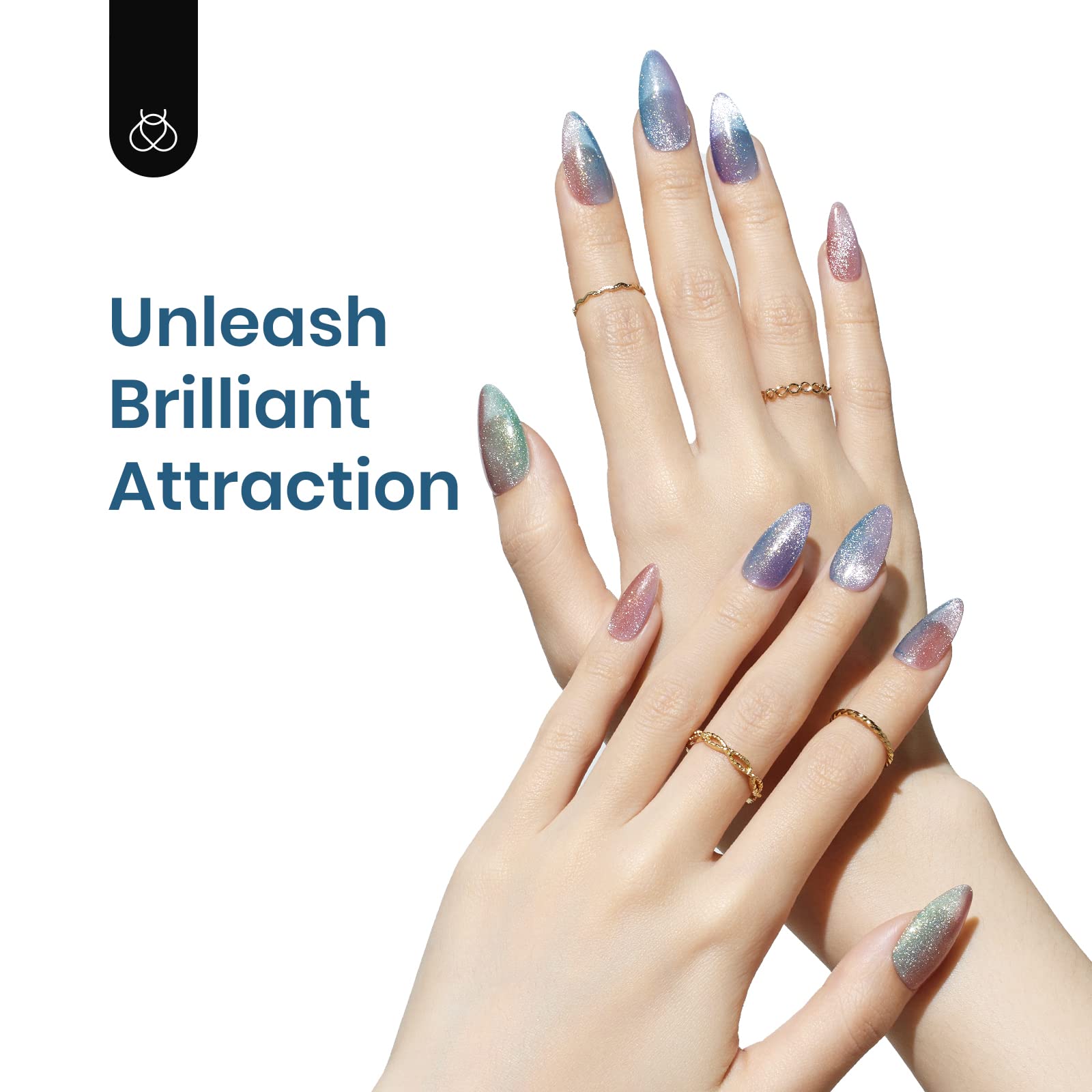 Beetles 6 Colors Holographic Glitter Cat Eye Spring Gel Nail Polish Kit with Magnet Romantic Galaxy Series Soak Off Uv Led Gel Nail Polish Set Home Diy Manicure Nail Salon Varnish Nail Art - Image 6