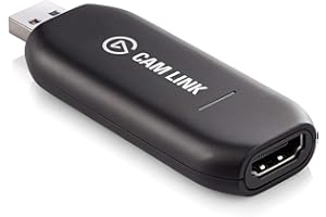 Elgato Cam Link - Broadcast Live and Record via DSLR, Camcorder, or Action cam in 1080p60, Compact HDMI Capture Device, USB 3