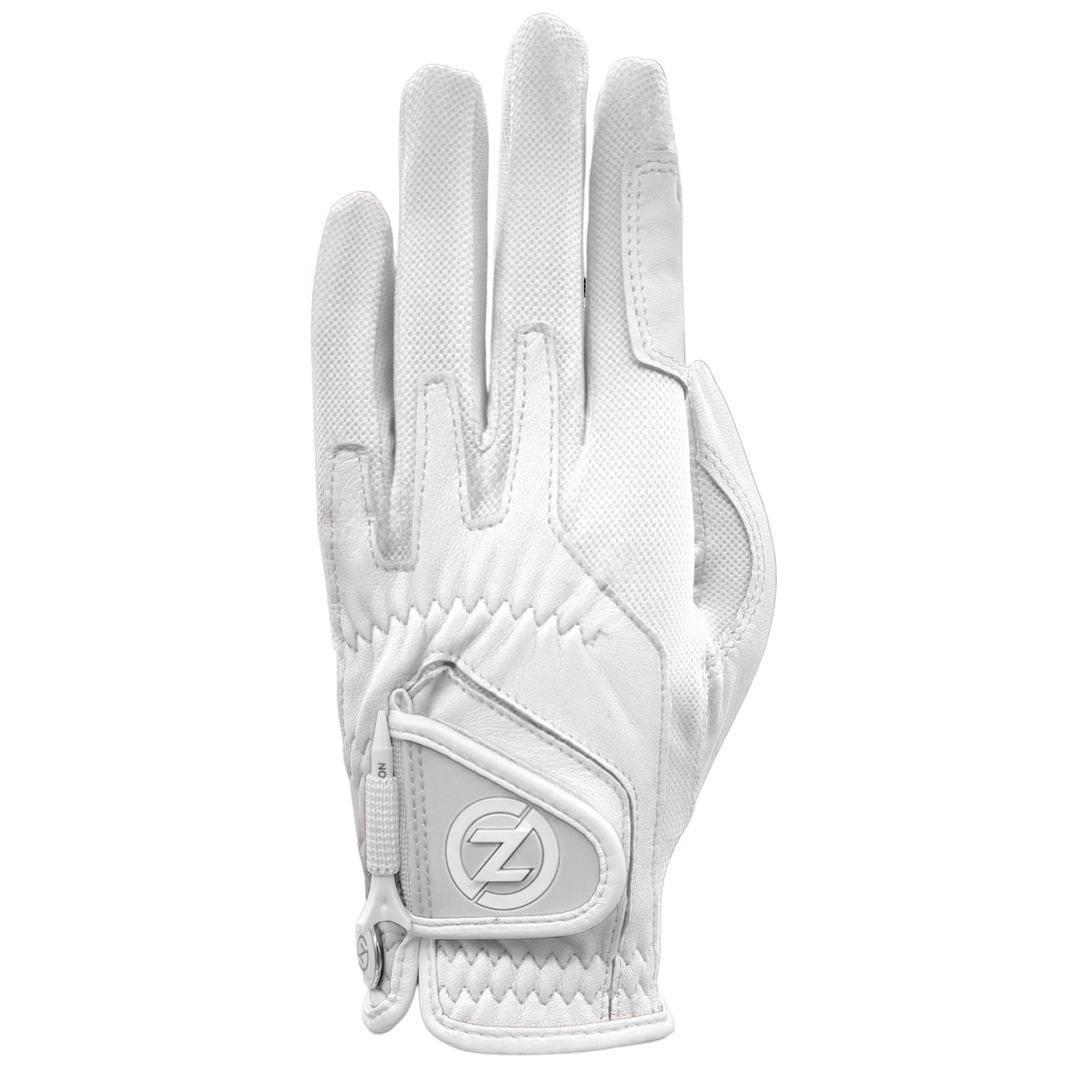 Zero Friction Ladies Cabretta Elite Left Hand Regular Golf Glove, One Size, White