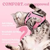 rabbitgoo Cat Harness and Lead Set Pink XS Reflective Adjustable Escape Proof view 4