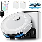 Lefant Robot Vacuum and Mop,75-Day Self-Emptying,6000Pa, 140 Min, 5G WiFi | Robot Vacuum and Mop, 2.4G/5G WiFi/Alexa/APP/iWatch, 360&deg; LiDAR Precision Mapping and Navigation, Precise Navigation