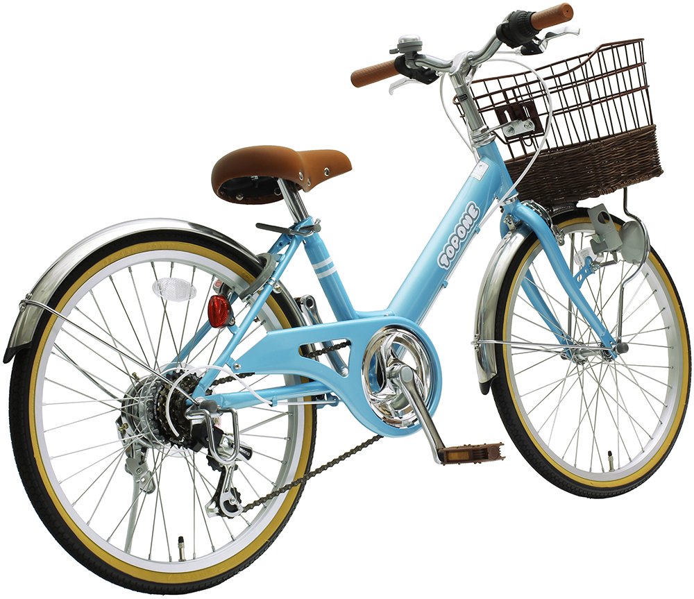 即発送可能 Topone 子供用自転車 インチ 前カゴ付 シマノ6段変速ギア ステンレス泥除け シティサイクル キッズサイクル ジュニアサイクル 男の子 女の子 こども用 Nv6 Bl ライトブルー 水色 B018lum6n4 Seminario Ekosbrasil Org