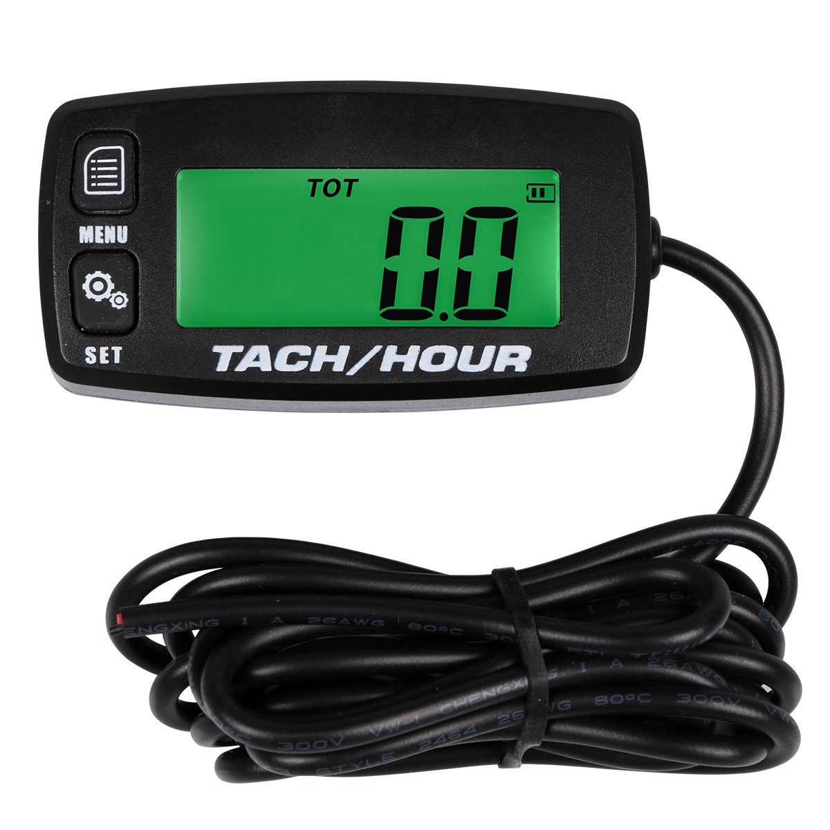SEARON Backlit Digital Tach Hour Meter Tachometer for Small Engine Boat