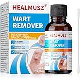 HEALMUSZ Plantar Wart & Corn Remover Liquid 5% Salicylic Acid for Fast Genital Warts Removal on Feet & Foot, Best Overnight Remover Products for Men & Kids.