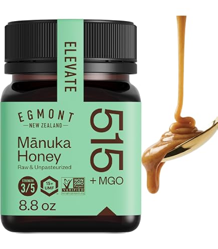 Amazon.com : New Zealand Manuka Honey UMF 15+/MGO 514+ Raw & Pure