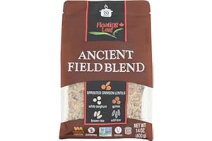 Floating Leaf Fine Foods Sprouted Crimson Lentils, Wild Rice & Quinoa, 400 Grams (Pack of 6)