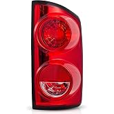 TUZILLA Tail Light for 2007-2009 Dodge Ram 1500/2500/3500 Right | Taillight Lamp Assembly Replacement, CH2801165, 55277302AC