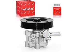 PHOBOOS Power Steering Pump Compatible with Dodge Caliber Hatchback 2007-2012, Jeep Compass/Patriot 2007-2017, 1.8L/2.0L/2.4L, with Outlet & Pulley, Smooth Steering, Low Noise, Ref. 96-2401