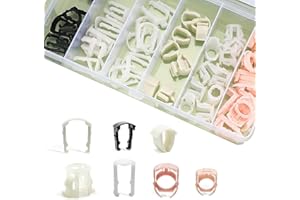 MIDDRIVR Fuel Line Clips, Auto Clips Replacement Kit, Transmission Line Clips, Fuel Line Retaining Clip Box, Refrigerant Line Clip, 3/8 & 5/16 Fuel Line Retaining Clip Assortment Kit Compatible with F-o-r-d GM