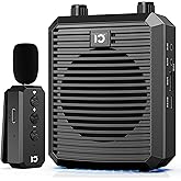 SHIDU 18W Voice Amplifier with Wireless Lavalier Microphone, Portable Speaker with 2.4G Wireless Microphone Rechargeable Personal PA System for Teachers Classroom Meeting Training