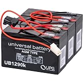 AlveyTech Premium 36 Volt Battery Pack for The Razor Rambler 16 Electric Bike (9 Ah Extended Range Upgrade) - Replacement Set of 3 Rechargeable AGM Batteries with Wiring Harness