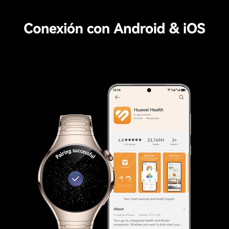 Watch 5, 46mm Smartwatch, con eSIM, ECG, para Android e iOS, Morado