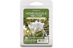 Scentsationals Wax Melts, Wax Cubes Strong Scent - Honeysuckle Nectar - Long Lasting Scented Wax Melts for Warmer, 2.5 oz (6 Cubes)