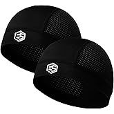EIBLSEEK 3Pcs Breathable Mesh Skull Caps for Men Women, Quick Dry Lightweight Sweat Helmet Liner, Hair Cooling Cap
