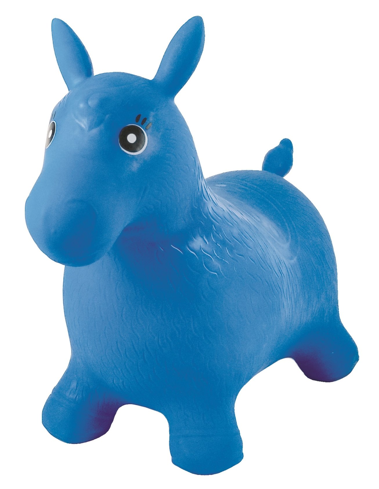 LEXIBOOK, Inflatable Jumping Horse, Manual pump included, Secure and durable plastic, Blue, BG050