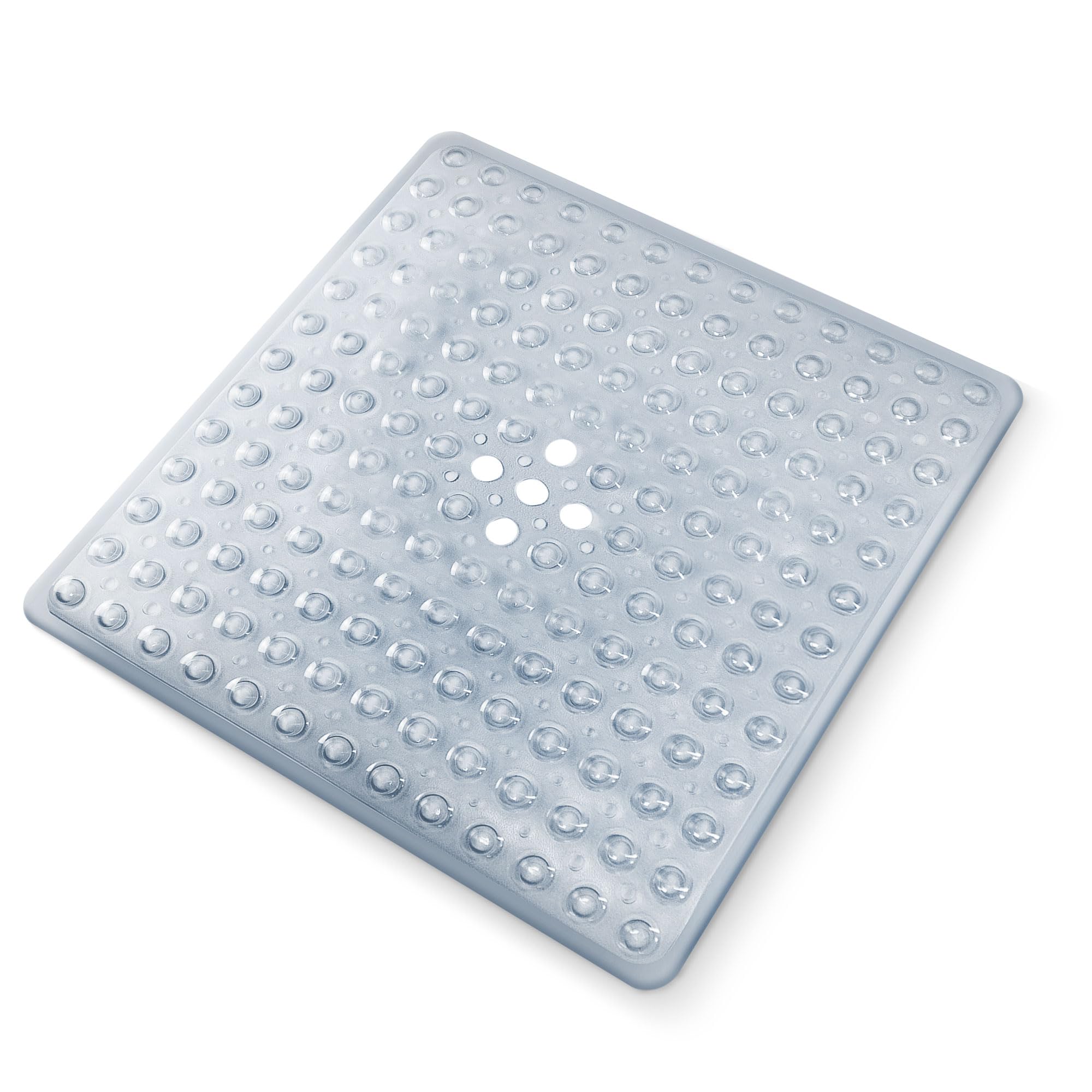 KEPLIN Premium Non-Slip Bath Mat - 164 Suction Cups, BPA, Latex Free, Mildew Resistant, Machine Washable - Safe, Durable & Comfortable for Shower Runner & Bathroom Tubs (Clear, Small (54 x 54cm))