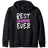 Best Grammie Ever Family Funny Zip Hoodie